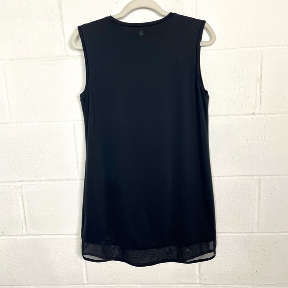 Athleta Sunlover Tank Dress‎ UPF Sheer Mesh Hem Beach Athleisure Tennis Prep SP - Picture 10 of 11